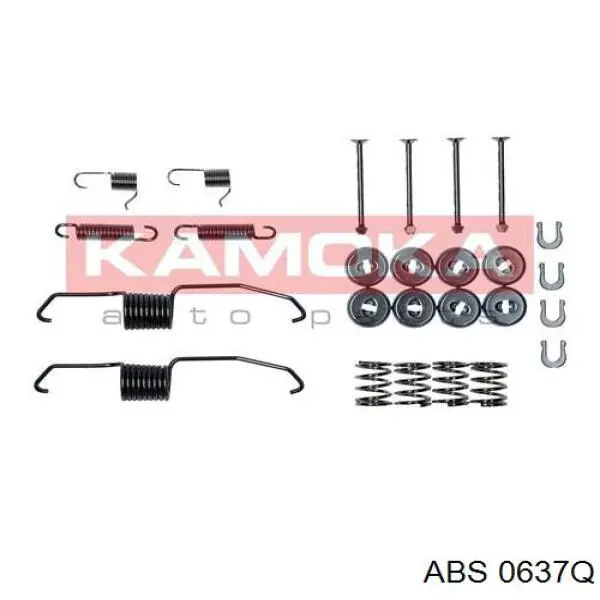 Установочный комплект задних барабанных колодок ABS 0637Q цена, от 7.48 USD