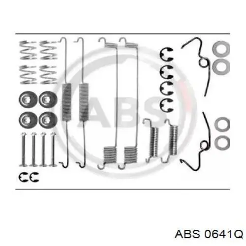 Ремкомплект тормозных колодок 0641Q ABS