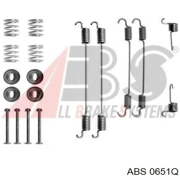 Купить 0651Q ABS Монтажный комплект задних барабанных колодок