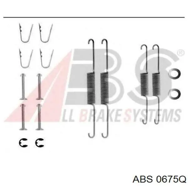 Установочный комплект задних барабанных колодок Quick Brake 1050675 цена, от 7.98 USD