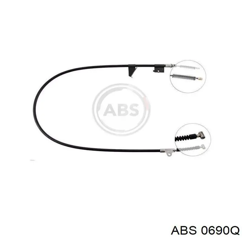 Установочный комплект задних барабанных колодок ABS 0690Q цена, от 7.57 USD