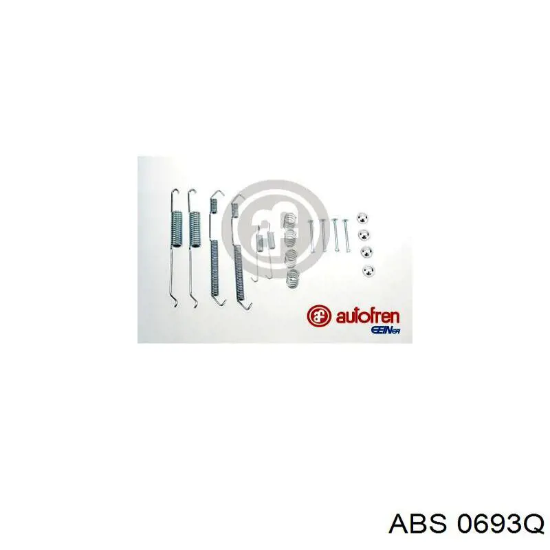 Установочный комплект задних барабанных колодок ABS 0693Q цена, от 14.46 USD