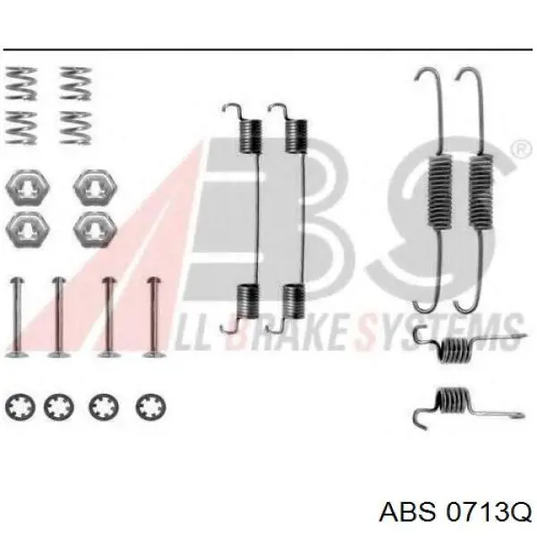 D31086A Autofren Комплект монтажный задних барабанных колодок