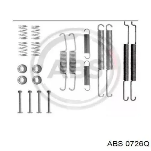 Ремкомплект тормозных колодок 0726Q ABS