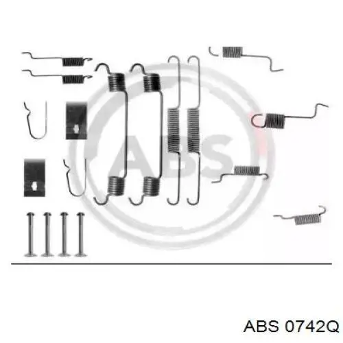 Ремкомплект тормозных колодок 0742Q ABS