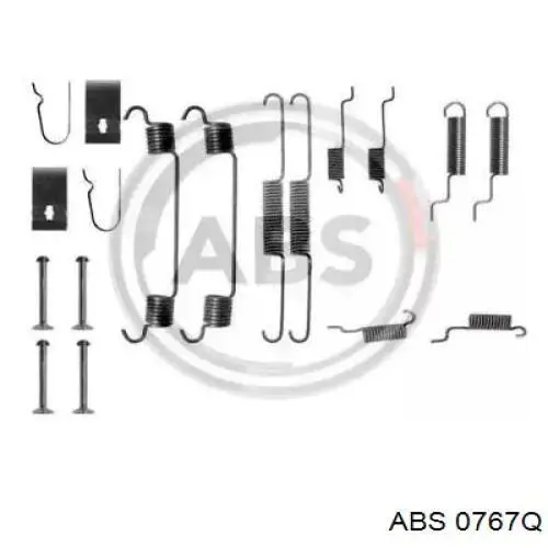 Ремкомплект тормозных колодок 0767Q ABS