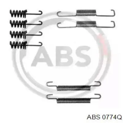 Монтажный комплект задних барабанных колодок 0774Q ABS