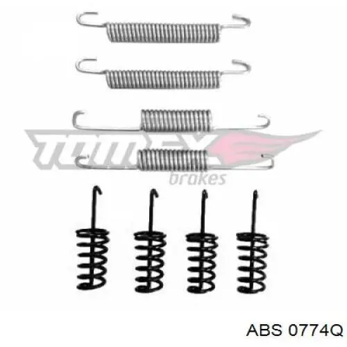 Установочный комплект задних барабанных колодок Autotechteile 1004322 цена, от 3.30 USD
