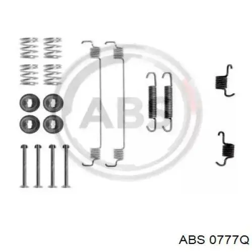 0777Q ABS Комплект монтажный задних барабанных колодок