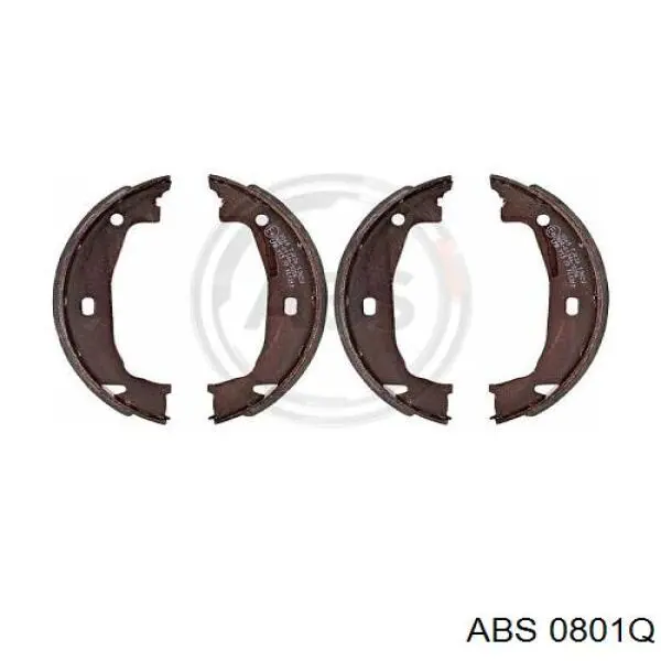 Ремкомплект тормозных колодок 0801Q ABS