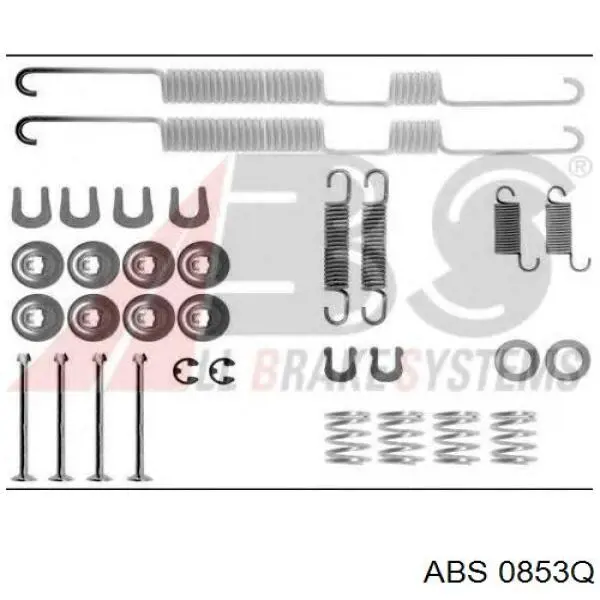 Установочный комплект задних барабанных колодок ABS 0853Q цена, от 14.70 USD