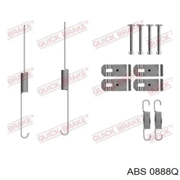 Ремкомплект тормозов задних 0888Q ABS