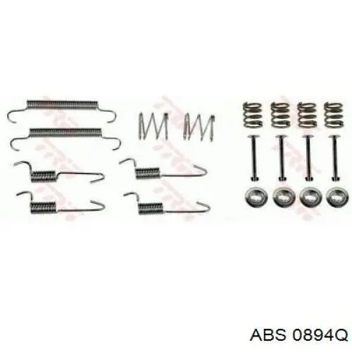 Монтажный комплект задних барабанных колодок 0894Q ABS