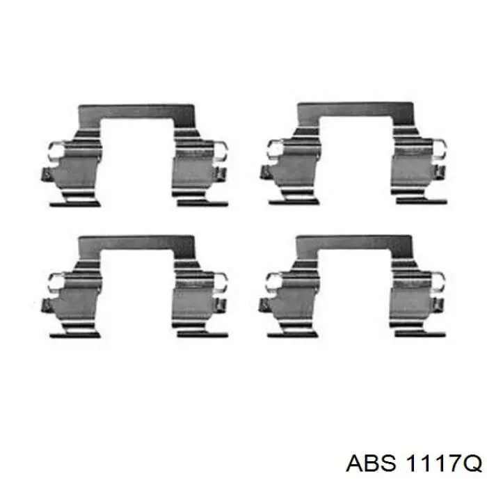 Комплект пружинок крепления дисковых колодок задних ABS 1117Q цена, от 12.50 USD