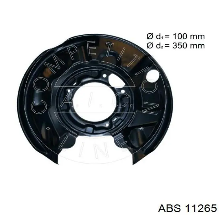 11265 ABS proteção esquerda do freio de disco traseiro