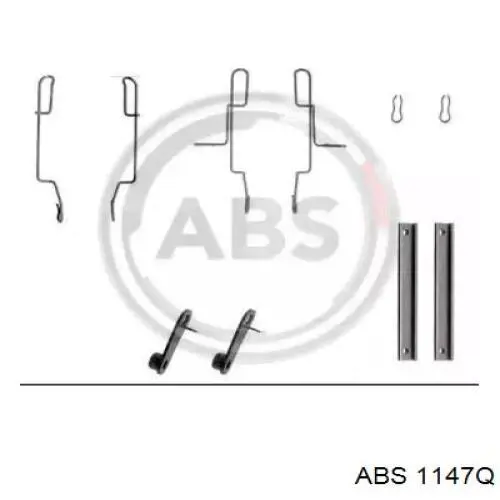 Ремкомплект тормозных колодок 1147Q ABS