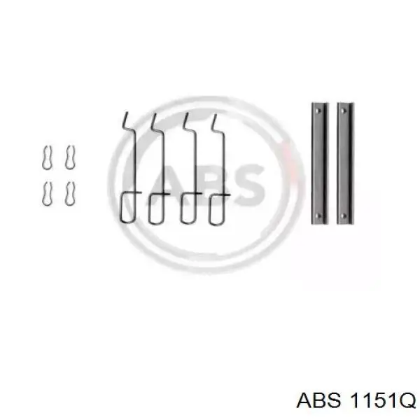 Ремкомплект тормозных колодок 1151Q ABS