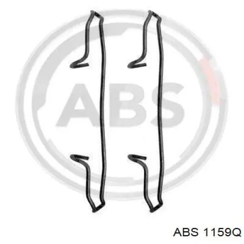 1159Q ABS комплект пружинок крепления дисковых колодок передних