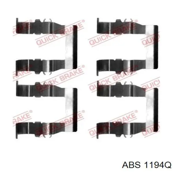 Купить 1194Q ABS Комплект пружинок крепления дисковых колодок передних