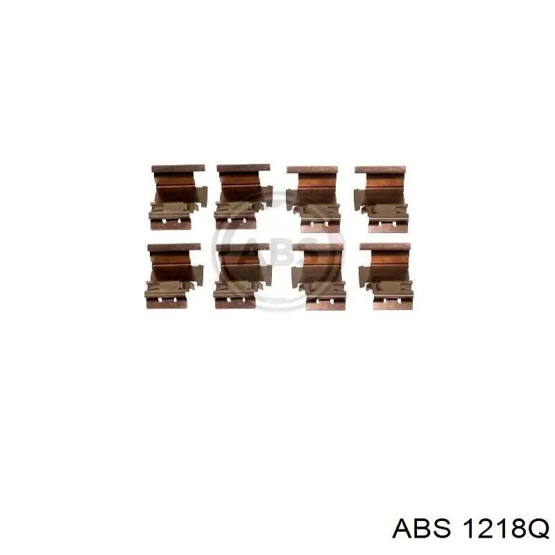 1218Q ABS комплект пружинок крепления дисковых колодок передних