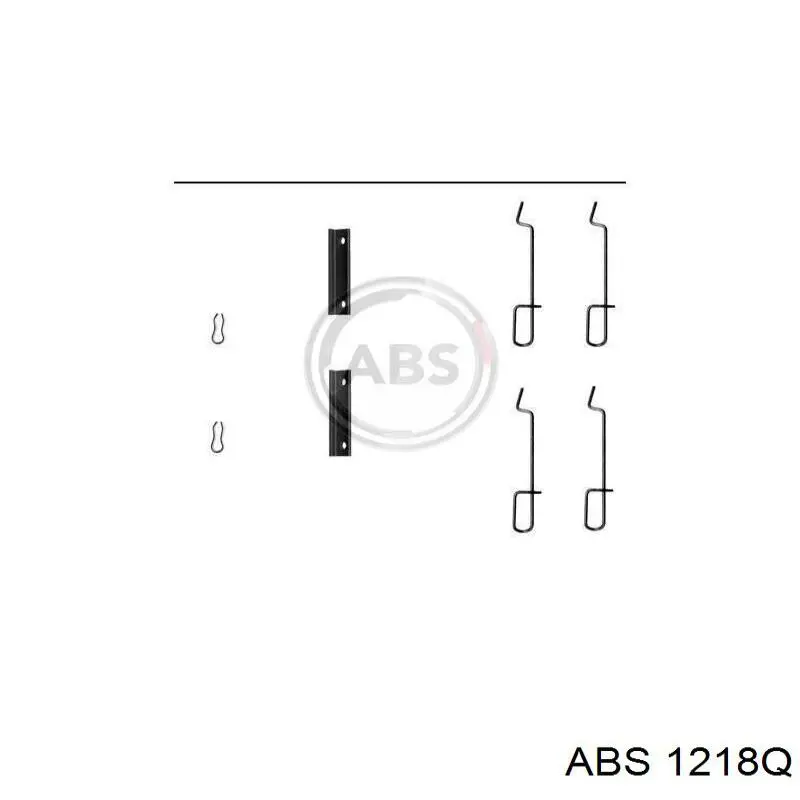 Conjunto De Muelles Almohadilla Discos Delanteros 1218Q ABS