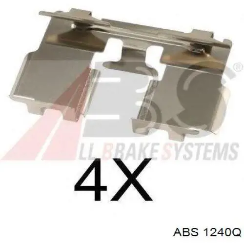 Комплект пружинок крепления дисковых колодок, передних ABS 1240Q цена, от 6.55 USD
