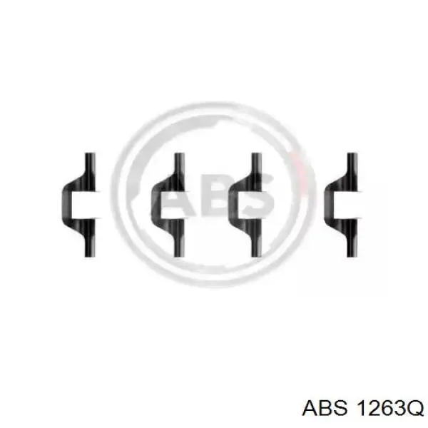 1263Q ABS комплект пружинок крепления дисковых колодок задних