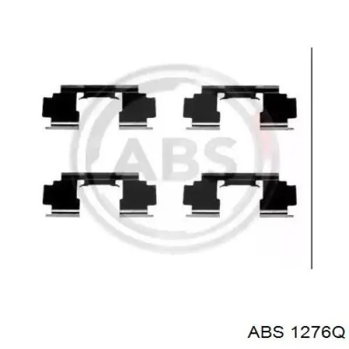 Комплект пружинок крепления дисковых колодок передних 1276Q ABS