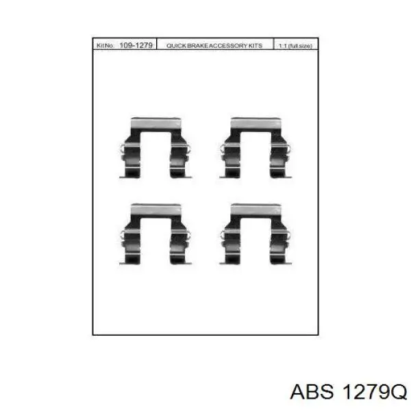 Купить ADC448604 Blue Print Комплект пружинок крепления дисковых колодок задних