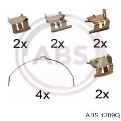 Комплект пружинок крепления дисковых колодок передних 1289Q ABS