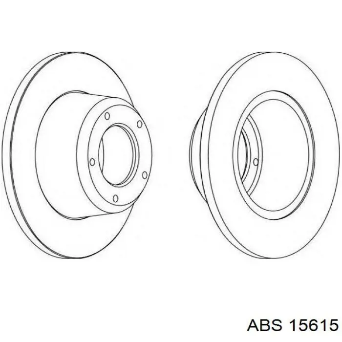 Купить 15615 ABS Ротор тормозной