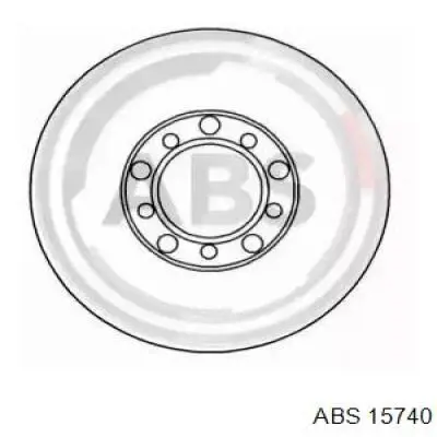 15740 ABS диск тормозной передний