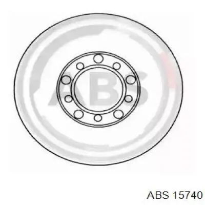 Передние тормозные диски 15740 ABS