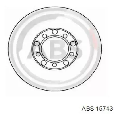 Передние тормозные диски 15743 ABS