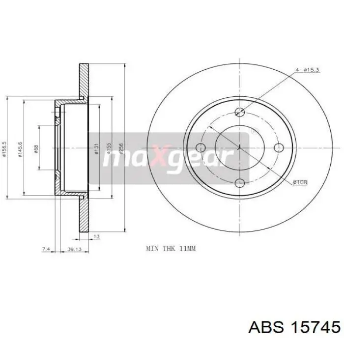 Купить 15745 ABS Ротор тормозной