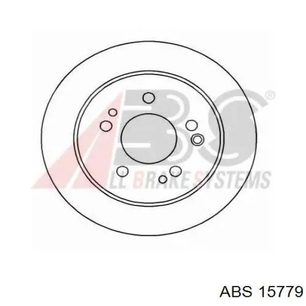 15779 ABS диск тормозной задний