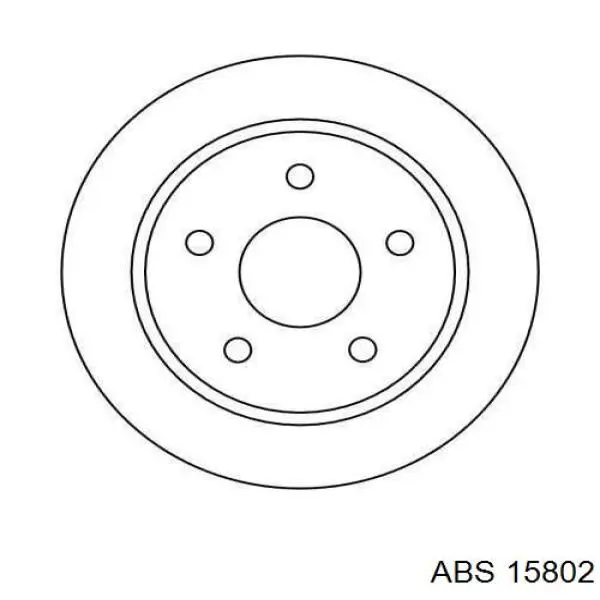 Купить 15802 ABS Диск тормозной задний