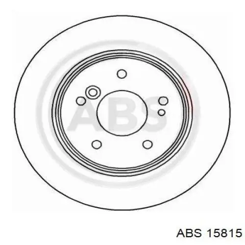 Купить 15815 ABS Диск тормозной задний