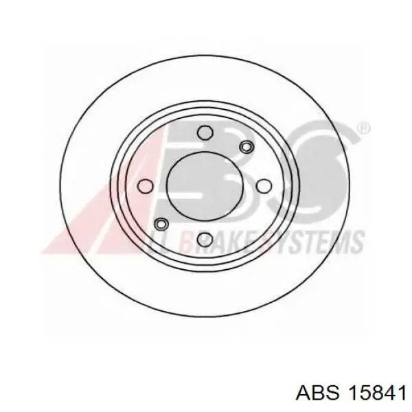 Freno de disco delantero 15841 ABS