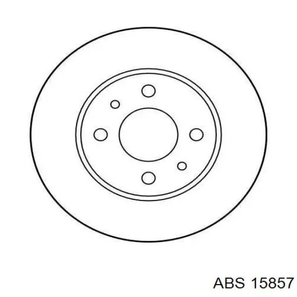 Диск гальмівний задній 15857 ABS
