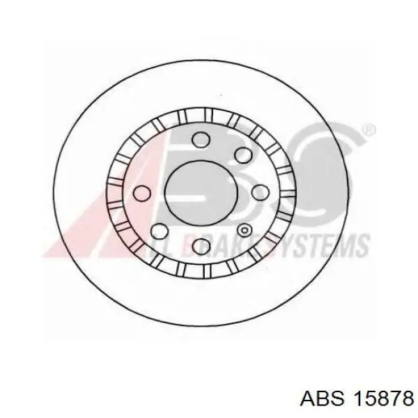 Freno de disco delantero 15878 ABS