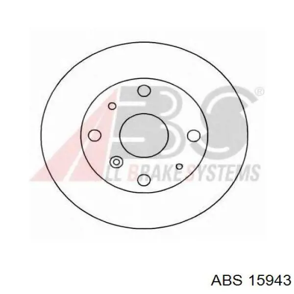 Передние тормозные диски 15943 ABS