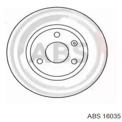 16035 ABS диск тормозной передний