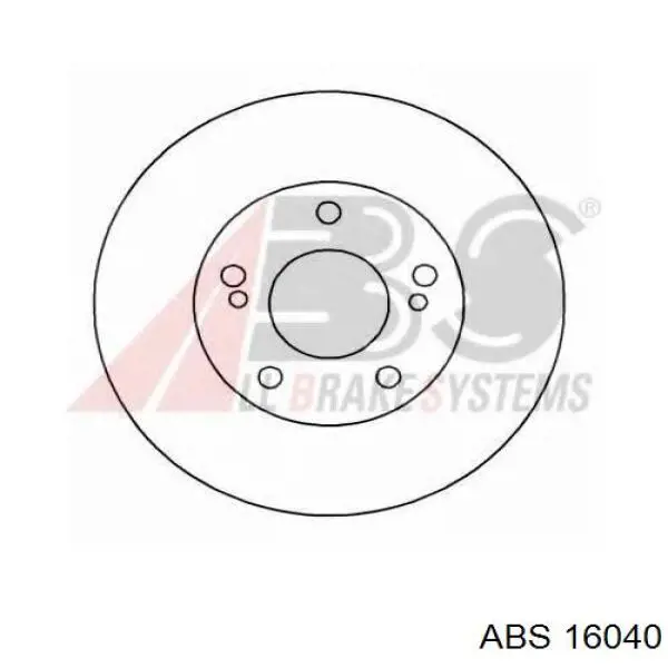 16040 ABS диск тормозной передний