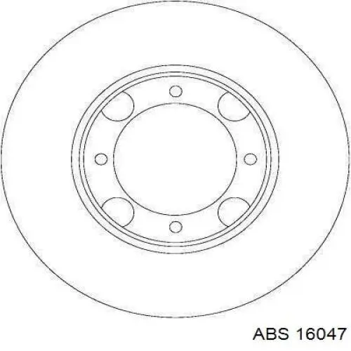 16047 ABS диск тормозной передний