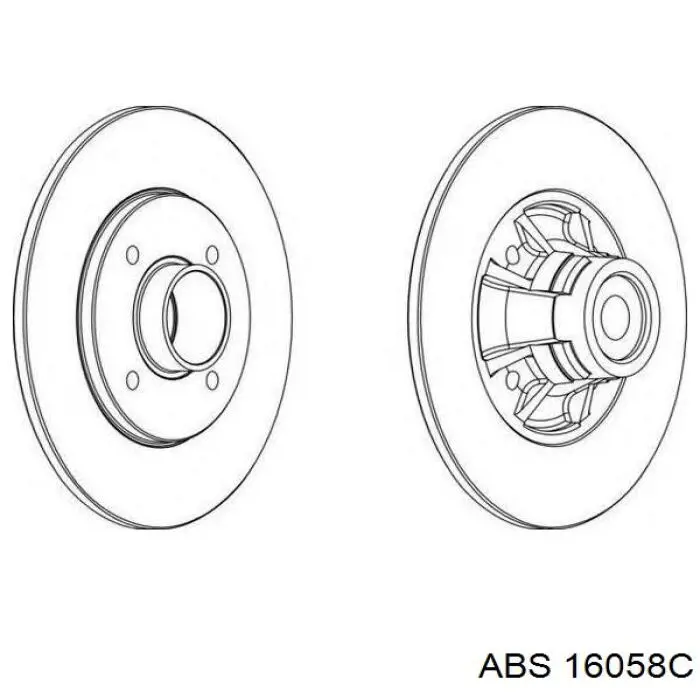 Задний дисковый тормоз Renault (RVI) 7701204294