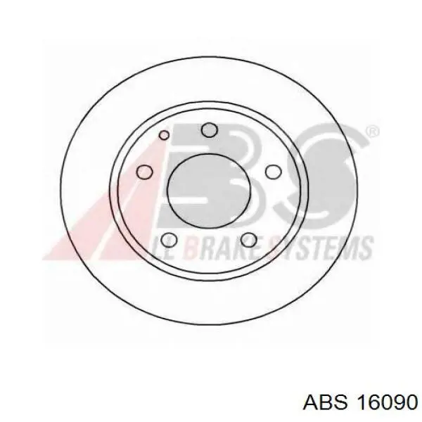 16090 ABS диск тормозной задний