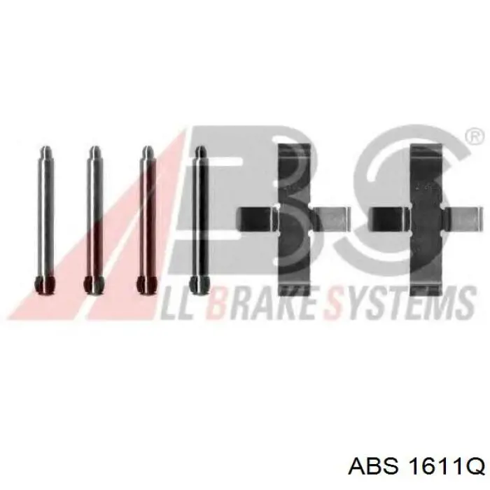 Ремкомплект тормозов передних ABS 1611Q цена, от 10.17 USD