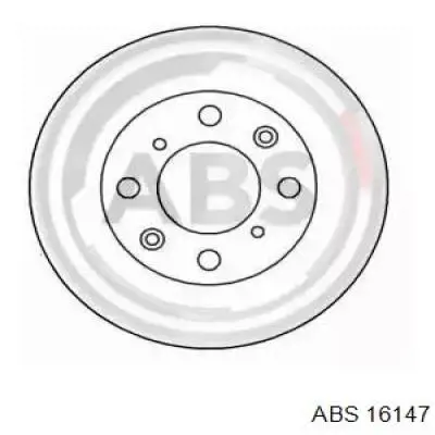 16147 ABS диск тормозной задний