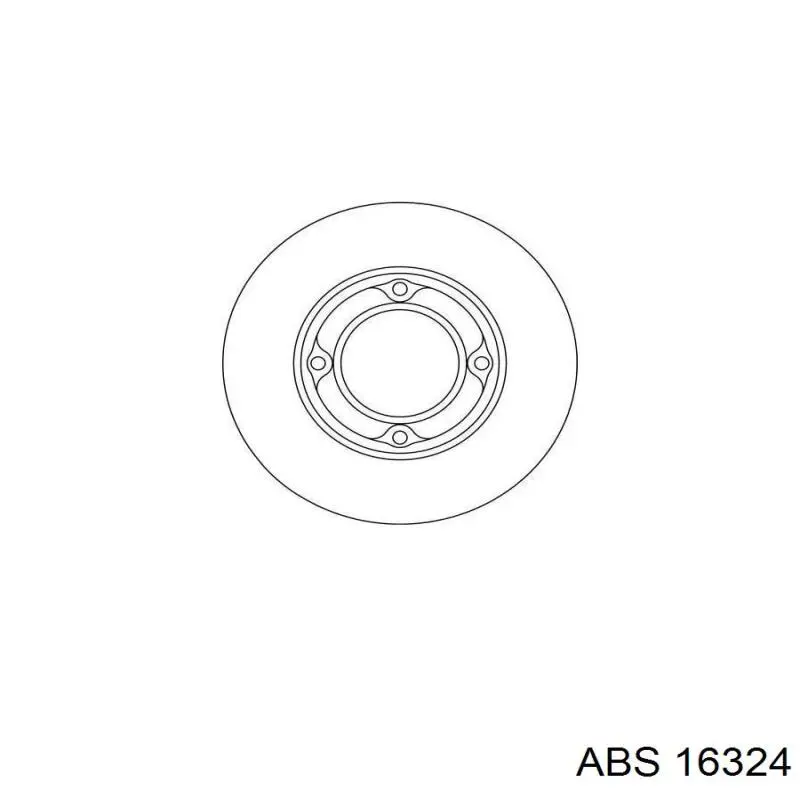 16324 ABS передние тормозные диски